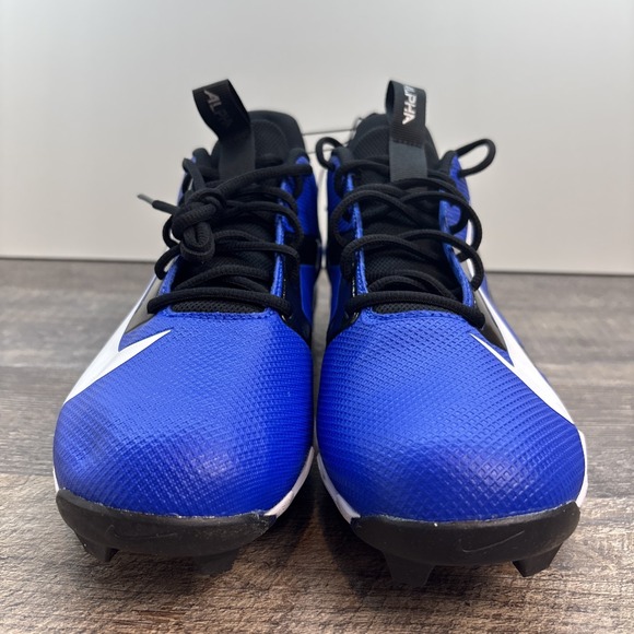 Nike Men\'s 11.5 Alpha Menace 4 Shark‎ Football Cleats Blue Bright/White NEW main image 4